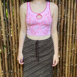 Sugar Thrillz Keyhole Cropped Tank